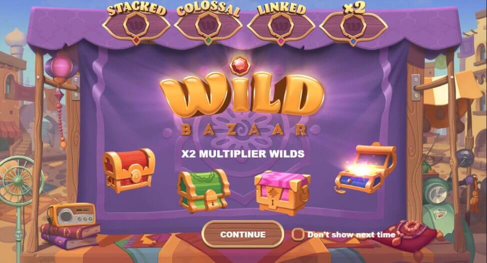 Wild Bazaar Mängu protsess