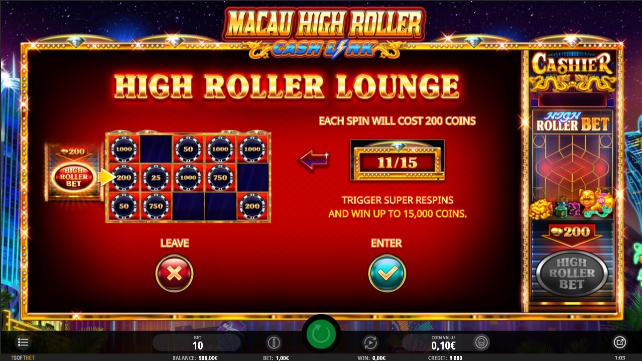 Macau High Roller Mängu protsess