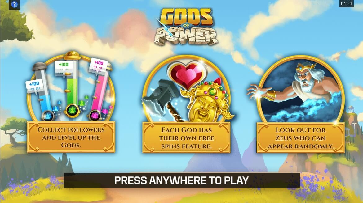 Gods of Power Mängu protsess