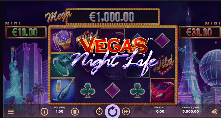 Vegas Night Life Mängu protsess