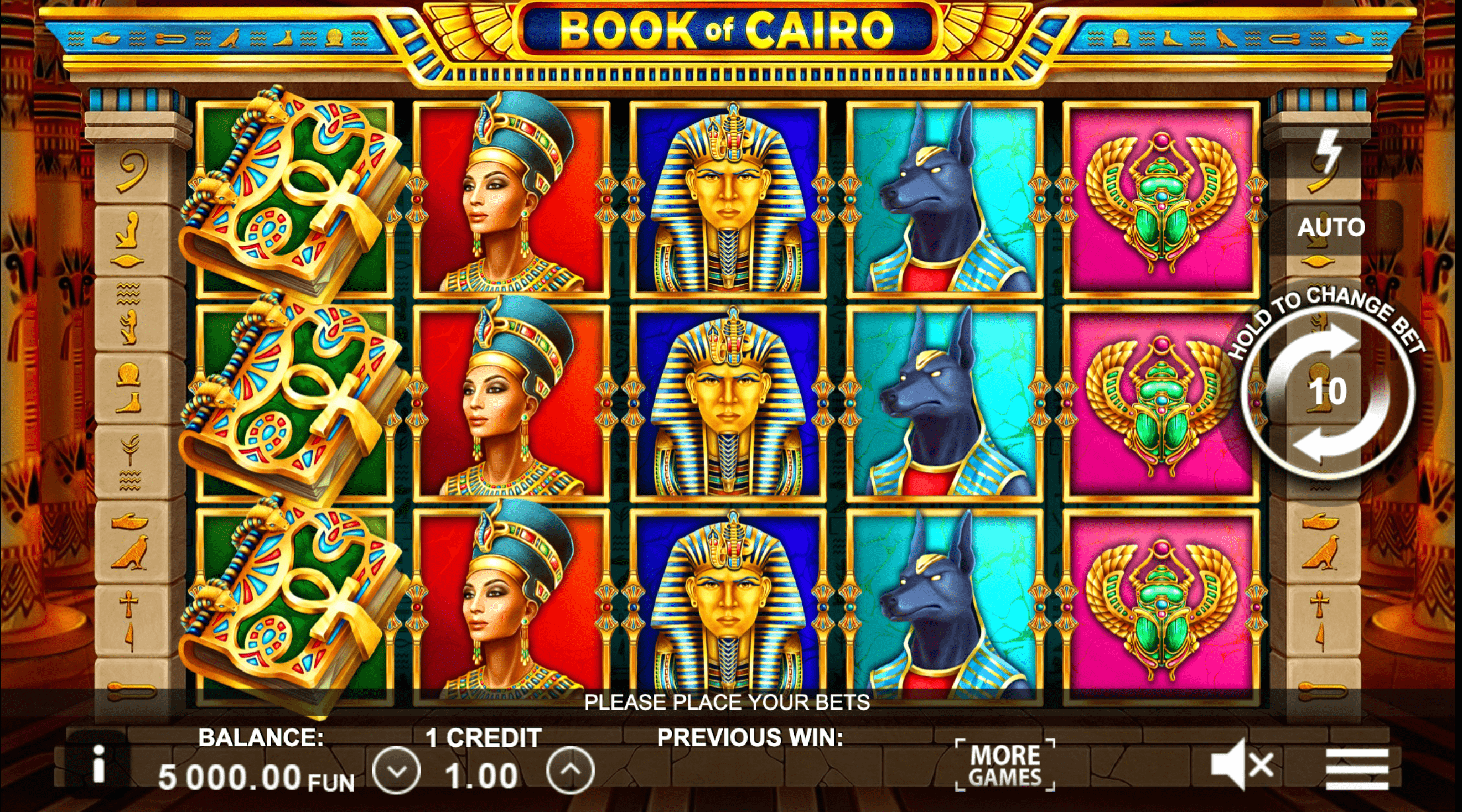 Book of Cairo Mängu protsess